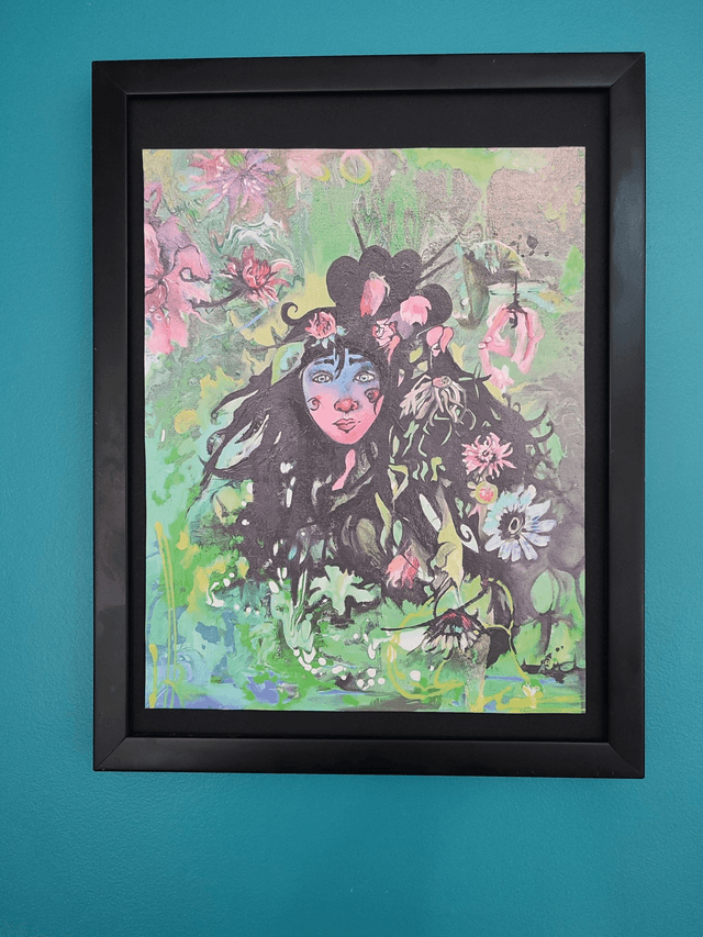 Tirage A3 "Fée des fleurs" sur papier d'art