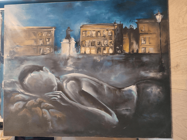 Tirage A4 "L'inconnue Place Stanislas" sur papier d'art