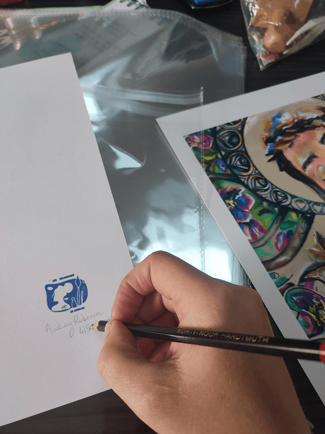 Tirage A4 "Hellébore" sur papier d'art 