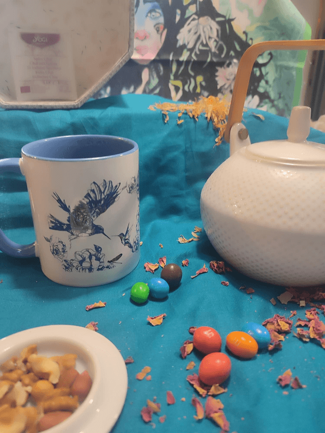 Tasse illustrée &quot;florale bic&quot;